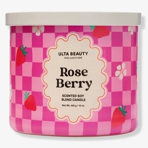 ULTA Beauty Collection Rose Berry 3-Wick Scented Candle